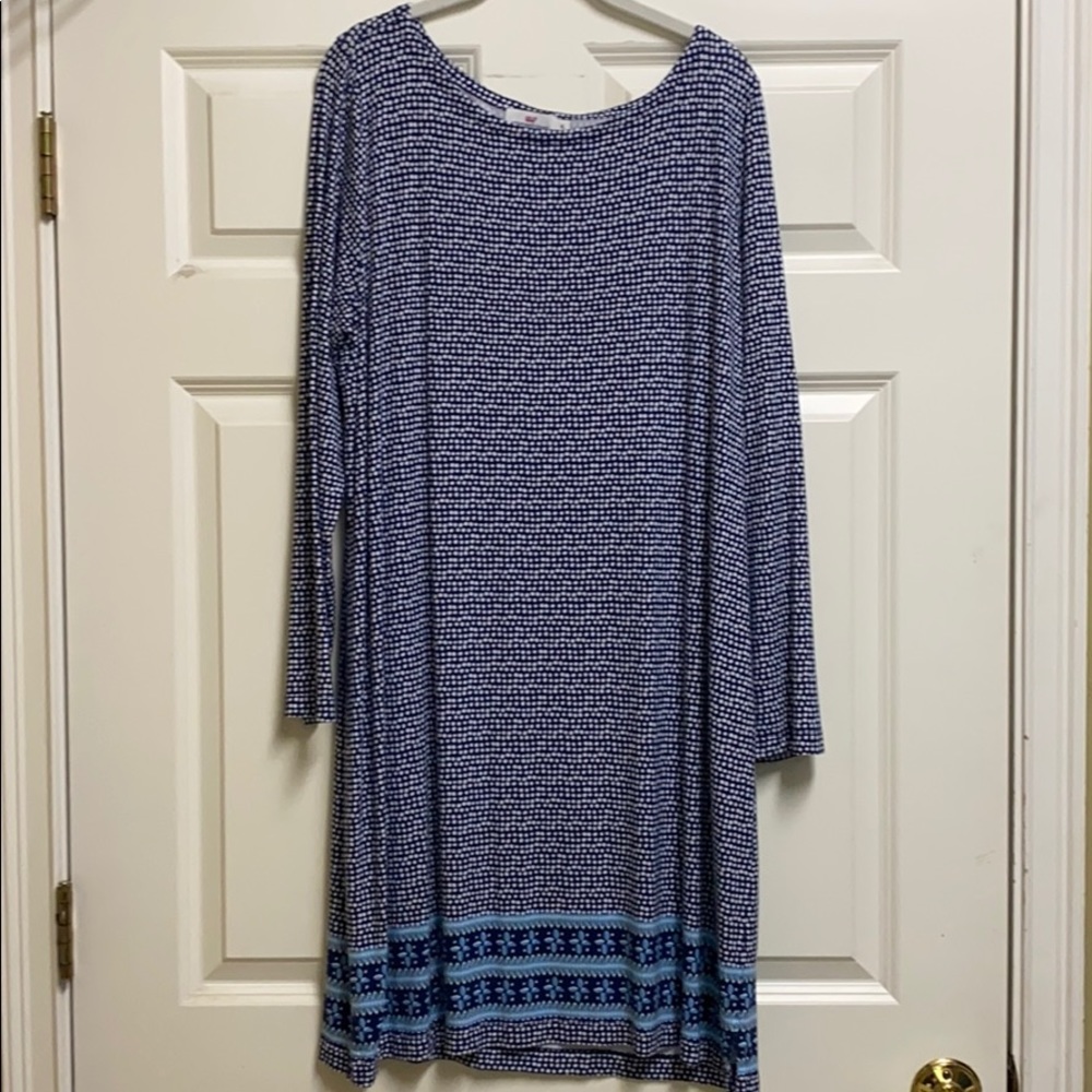 Vineyard Vines dress size XL navy/white